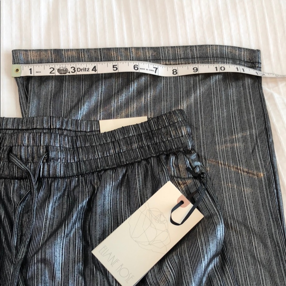 Shimmery metallic silver comfy bohemian pants. New